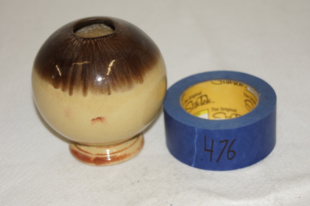 Brown and Cream Spheroid Vase