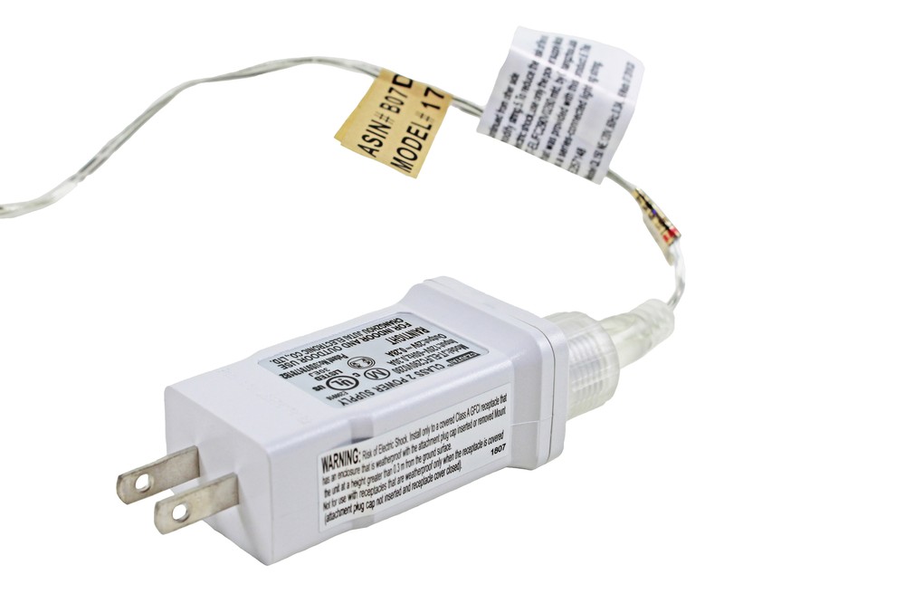 ProductWorks 18190 Light String, Bright White Micro, 8 Function, 600 Lights, 20'