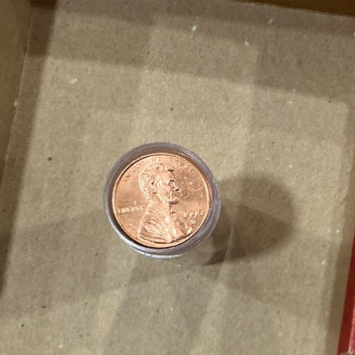 1996-D Uncirculated Lincoln Memorial Cent roll