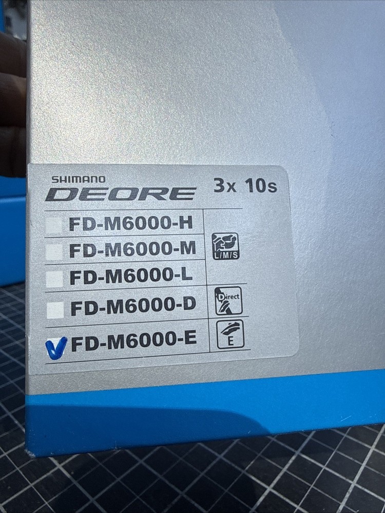 Shimano Deore FD-M6000-E 10-Speed Triple Side-Swing Front-Pull E-Type Front Dera