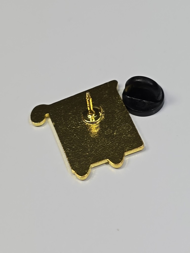 Cartoon Square Frog Lapel Pin
