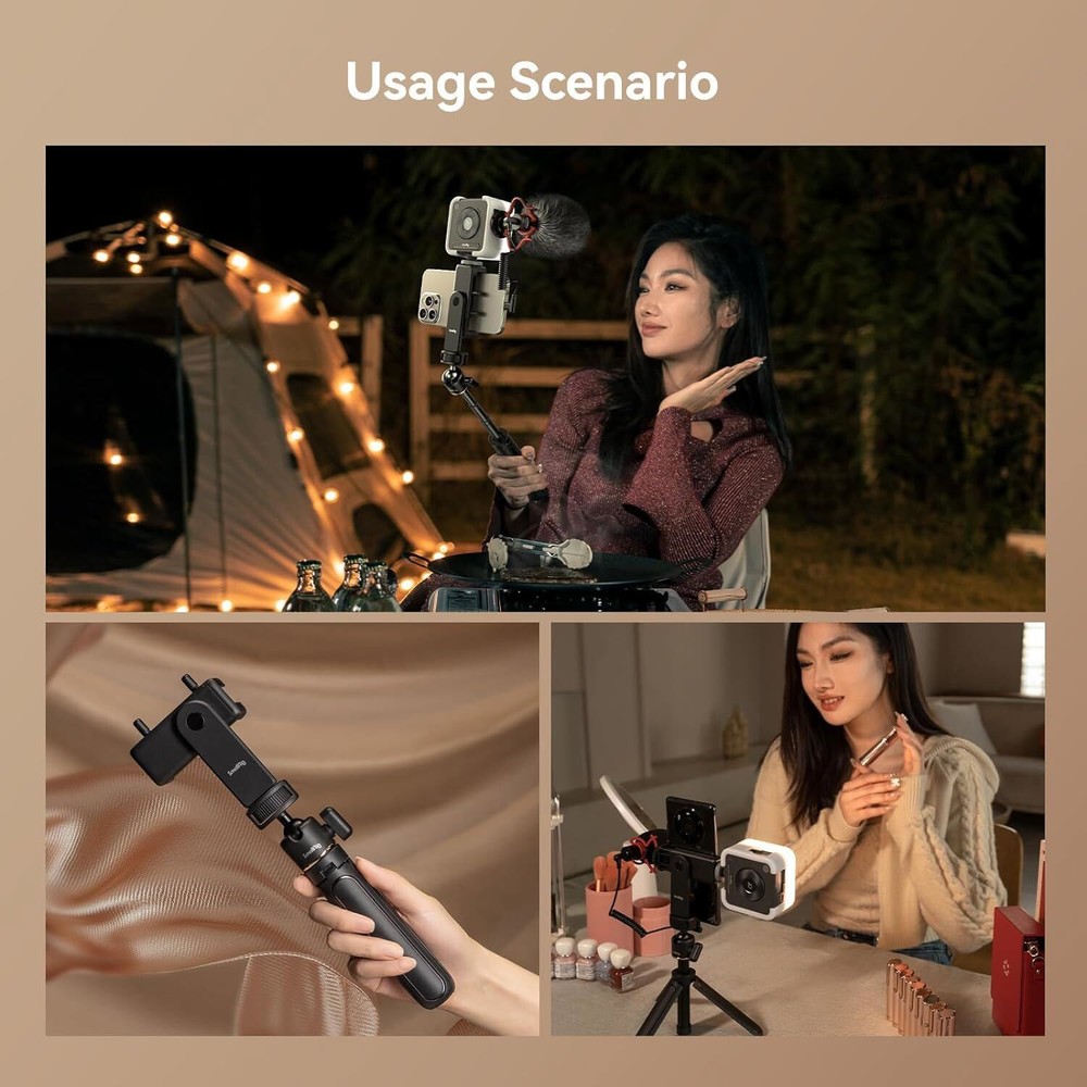 SMALLRIG Universal Phone Holder Easy Loading Fast Switch Phone Clamp Supports