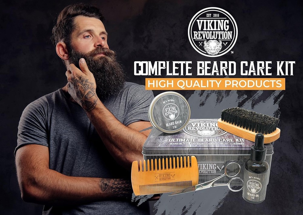 - Ultimate Beard Kit - Beard Grooming Kit with Beard Brush, Beard Comb, Beard...