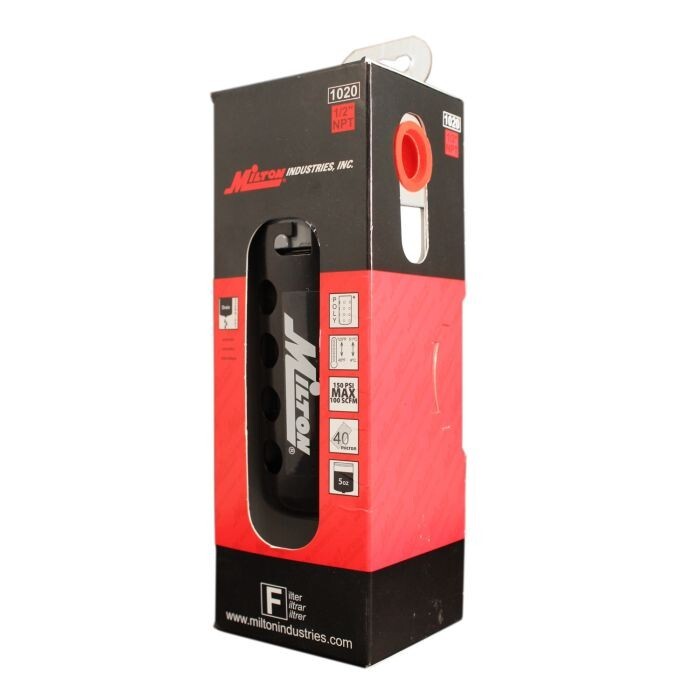 Milton® 1/2" NPT Polycarbonate Micro Filter, 150 PSI, 48 SCFM