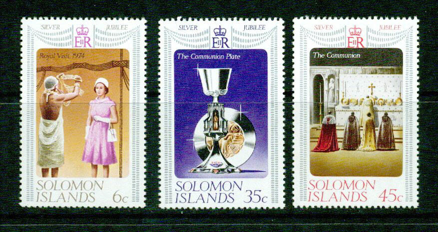SOLOMON ISLANDS -1977- Q.E. 25TH-VF**