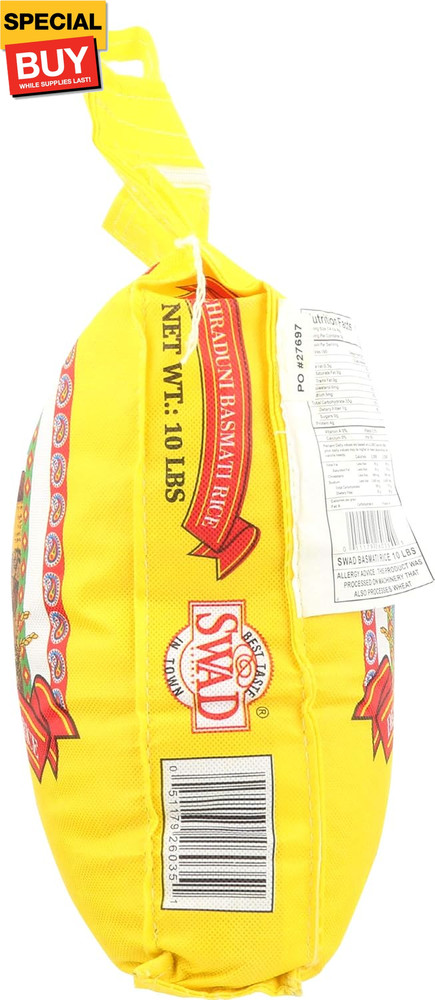 Rice Basmati, 10-pounds