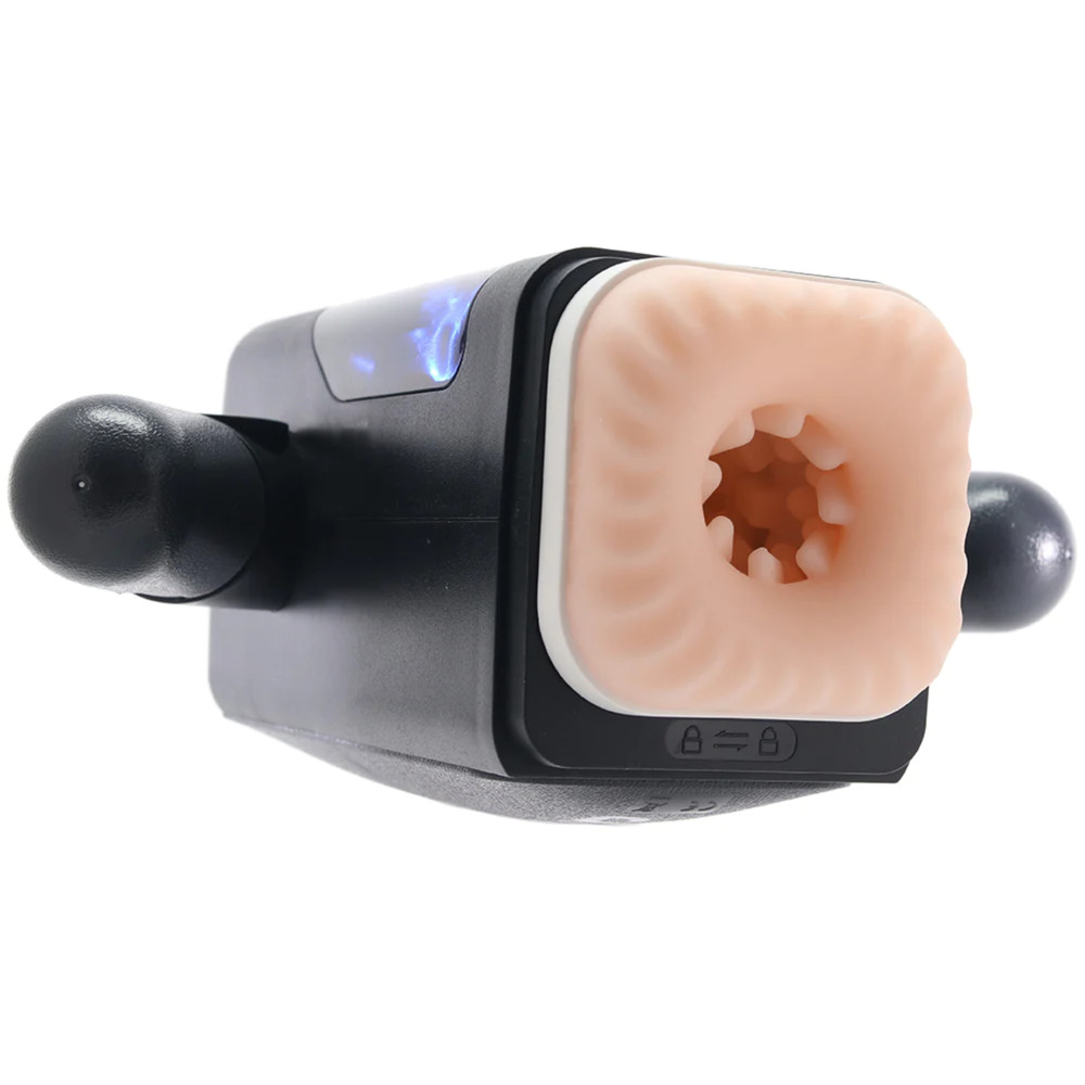 Hand-Held Thrusting Vibrating Masturbator Multi-function Lifelike Men Stroker