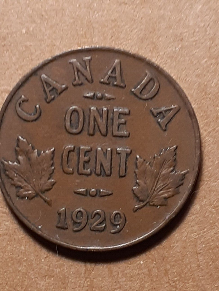 1929 ONE CENT CANADA