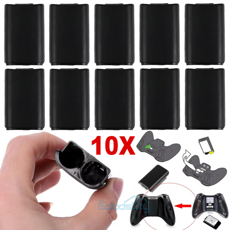 (10PCS) AA Battery Pack Back Case Cover Shell For Xbox 360 Wireless Controller