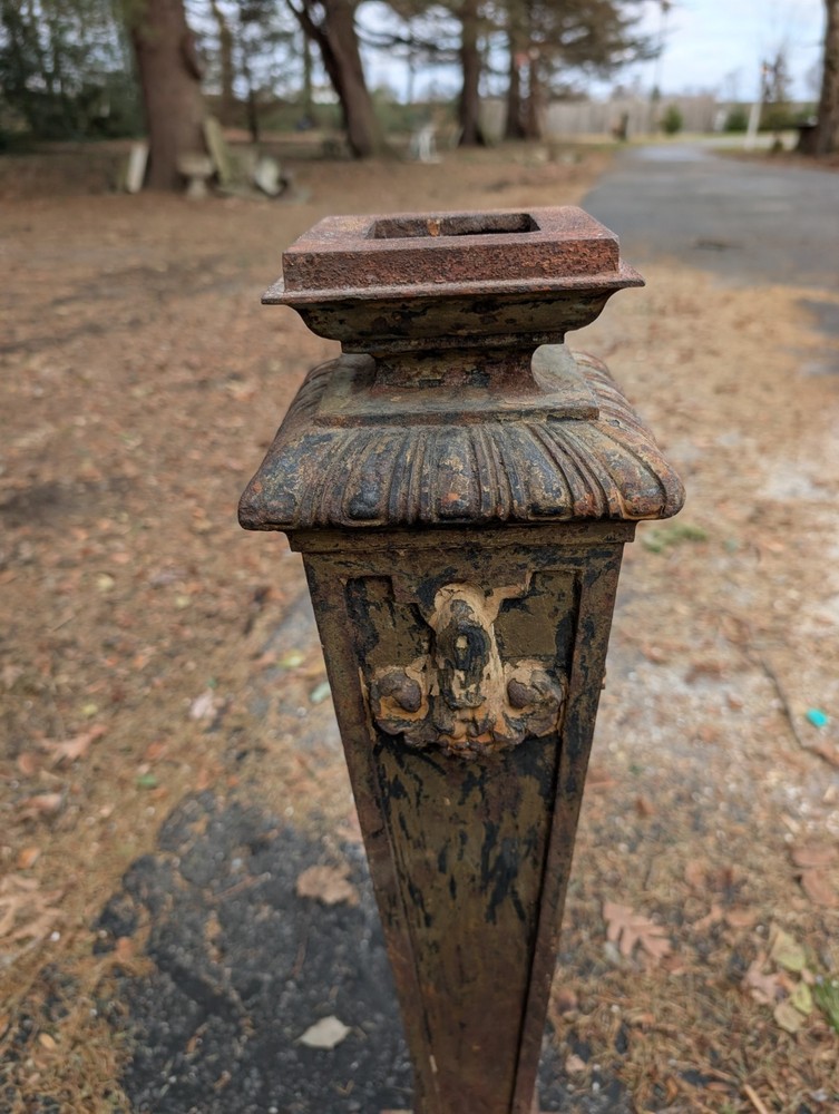 Antique Cast Iron Architectural Column Victorian