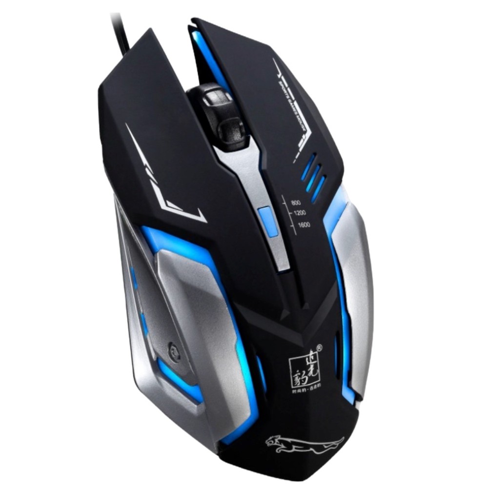Sanoxy Wired Gaming Mouse Optical LED 1600 DPI 4 Button Black