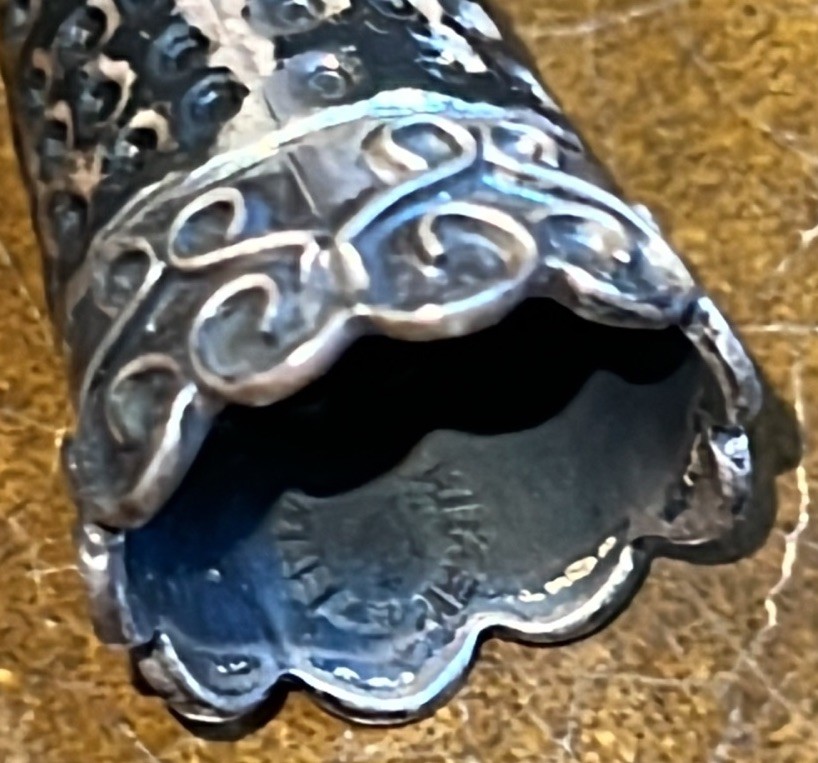 Antique Victorian Sterling Silver Thimble