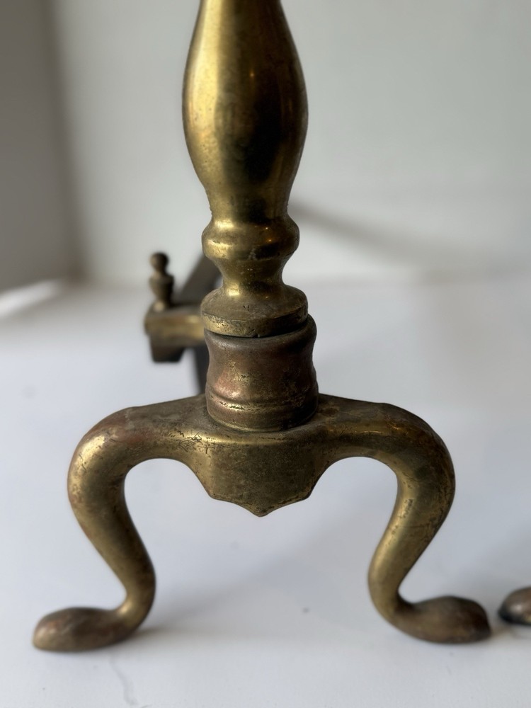 Vintage Brass Andirons