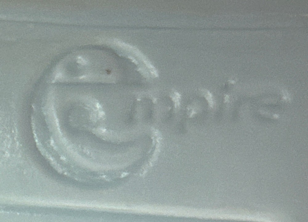 Empire Tractor Farmer Bobble Head Pull Toy Blow Mold Original Pull String Rare