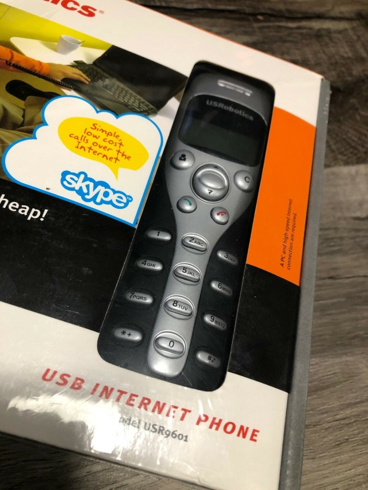 US Robotics USB Internet Phone For Skype USR9601 Make Calls From Computer