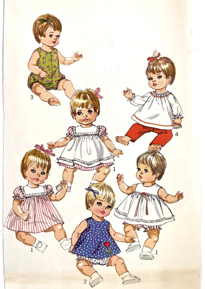 "NO Envelope" 1960's Simplicity Wardrobe for Dolls Pattern 7970 Size 12-13 UNCUT
