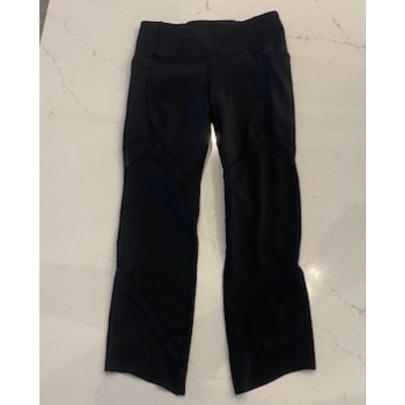 Lululemon On Pace Crop Leggings Black Size 4