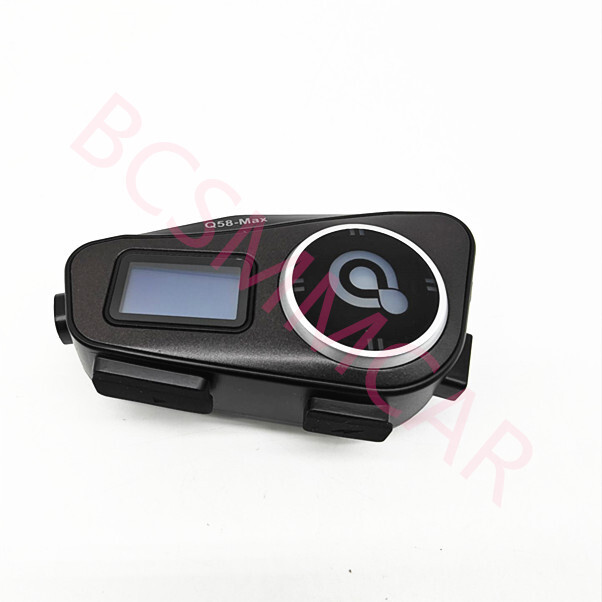 LCD Display Motorcycle Bluetooth Headphones Helmet Intercom Headset Waterproof