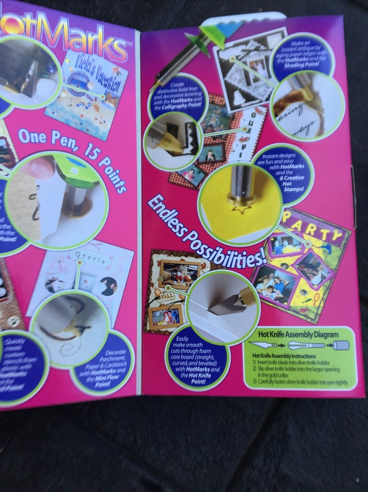 Creative Hot Marks Tool Kit, 15 Points Hot Cutting, 15 Scrapbooking Points