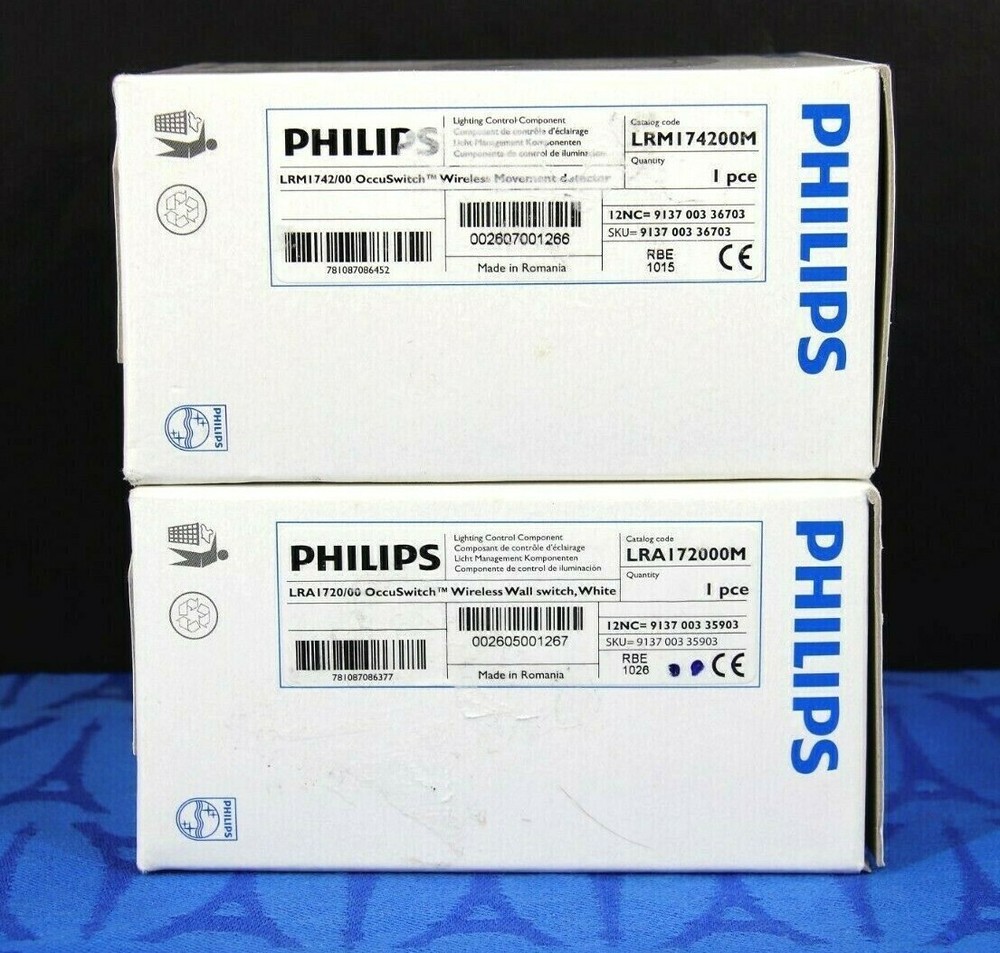 Philips OccuSwitch Wireless Vacancy Occupancy Ceiling Sensor + Wall Switch NEW