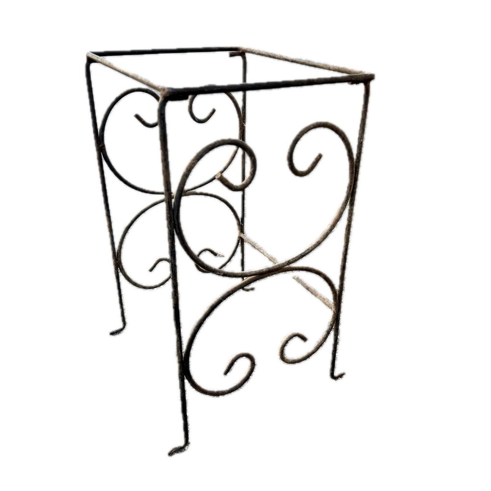 Antique Cast Iron Nesting Tables Gothic Rustic Garden Industrial Set