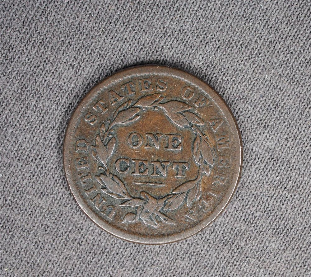 1838 Coronet Head Large Cent US mint copper coin 1c #2