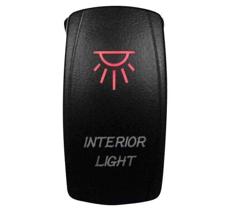 DragonFire Lighted On/Off Red Switch 12V/24V 521378
