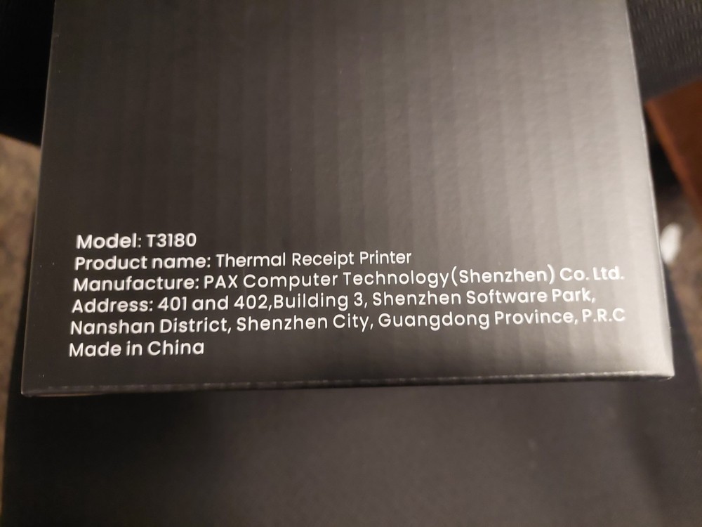 PAX Elys T3180 Thermal Receipt Printer