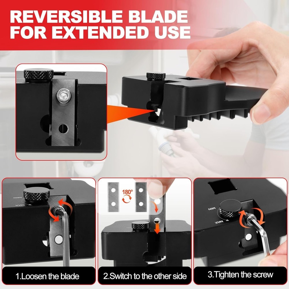 Plastic Pipe Reamer Deburring Tool PVC Chamfer Tool 0.5'' to 4''