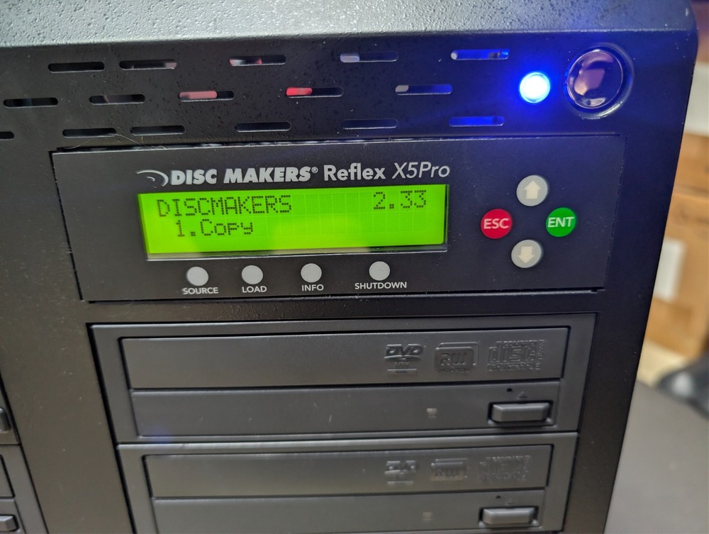 1 to 15 target Controller Disc Makers Reflex X5 PRO CD/DVD Duplicator Vinpower