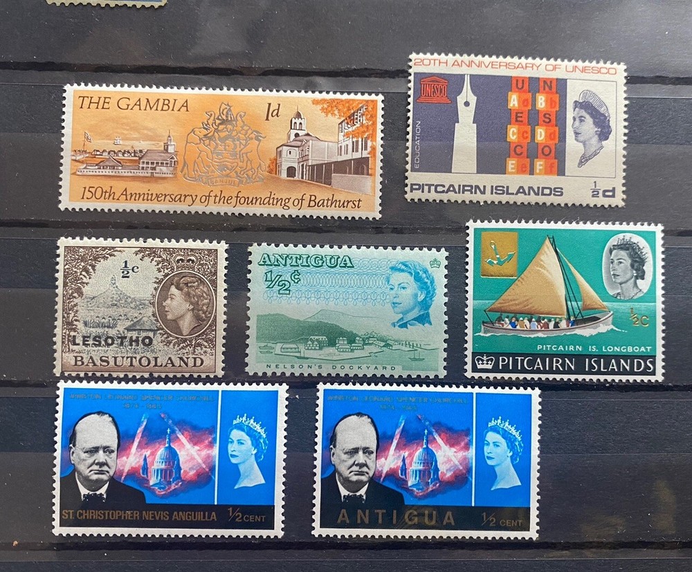 British Commonwealth QEII Various Issue 7 Value MNH K657