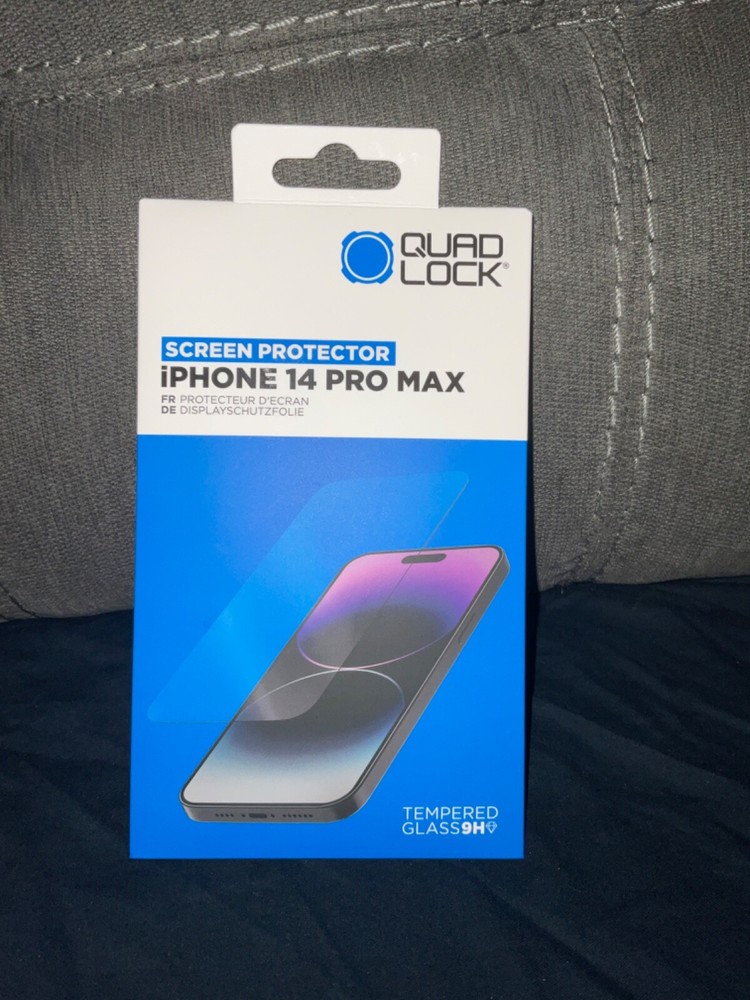 Quad Lock Tempered Glass Screen Protector iPhone 14 Pro Max Devices
