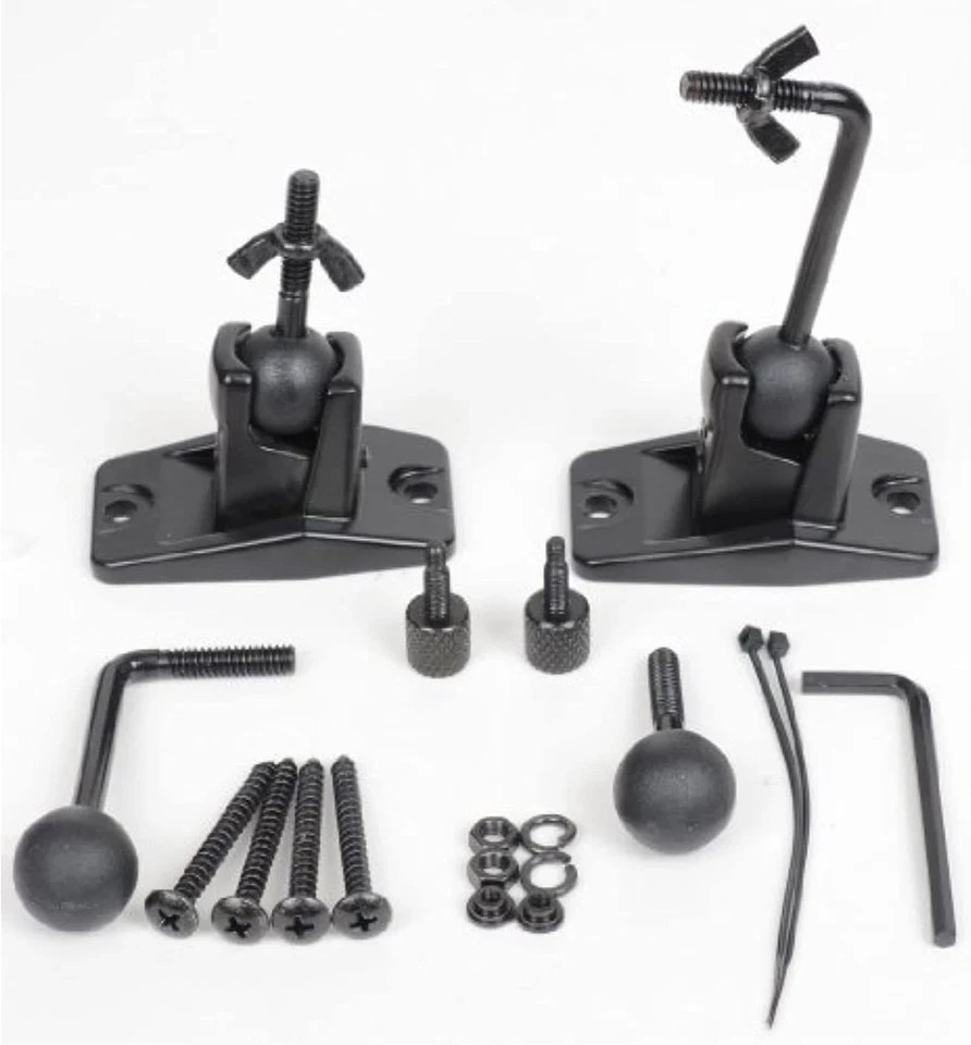 Speaker Wall Ceiling Mount Bracket One Pair for Universal Satellite, Fits Keyhol