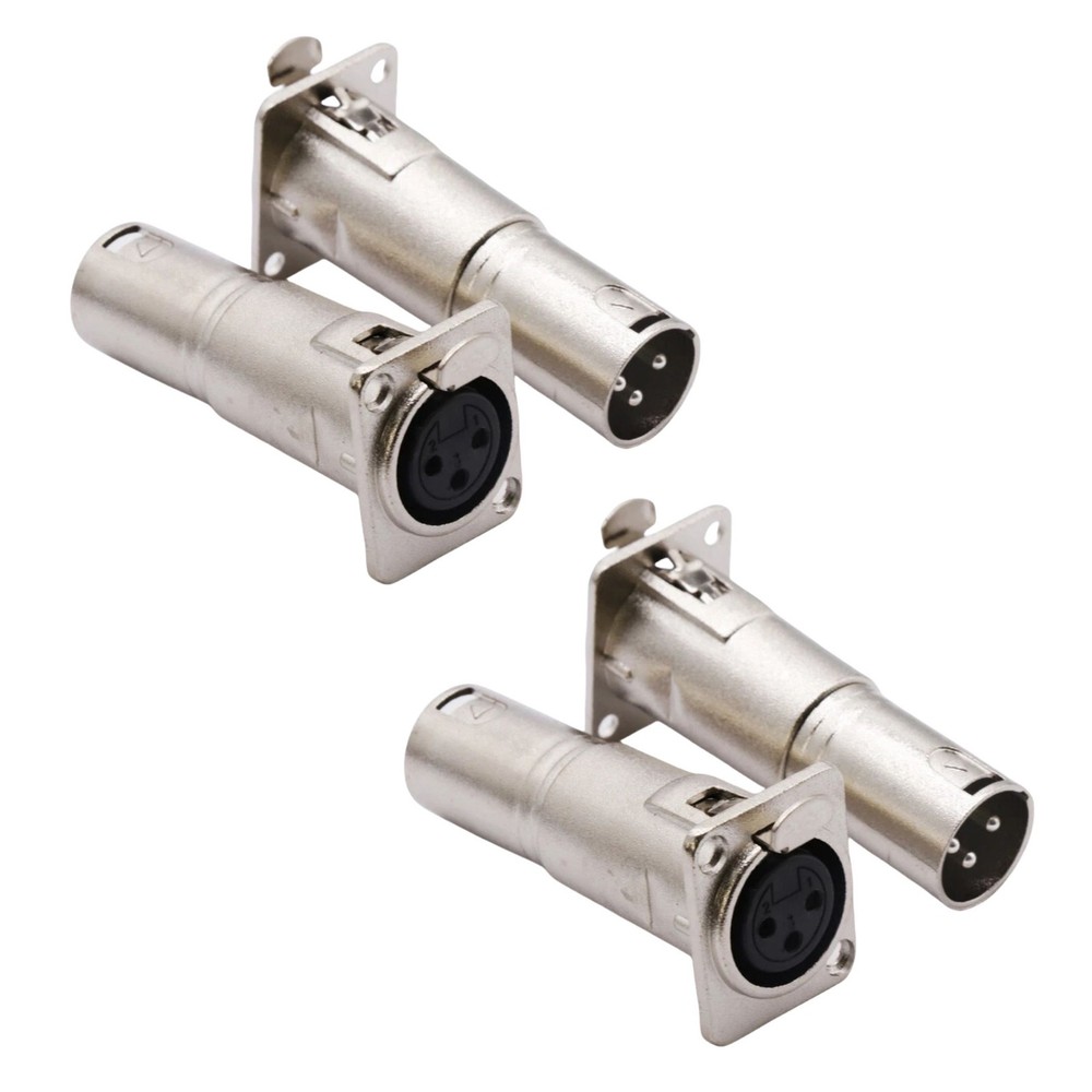 Audio Studio Amp Panel Mount Connector Adapter Plug With Soldering-Free Design