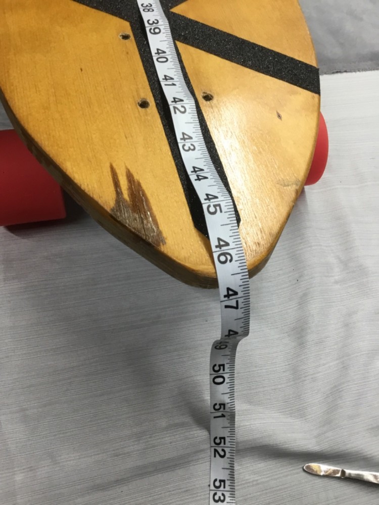 longboard or cruiser skatboard with custom cloud pattern