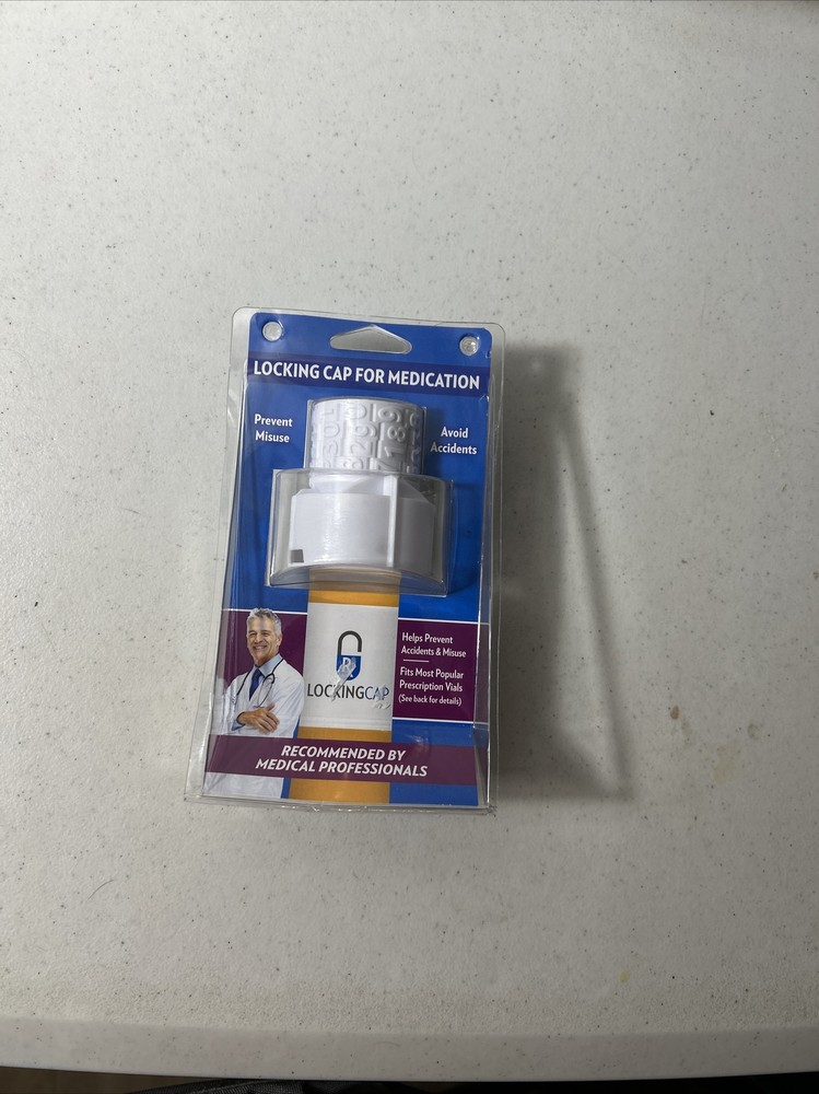 Locking Cap For Medication 4 Digit Lock For Prescription Bottles New