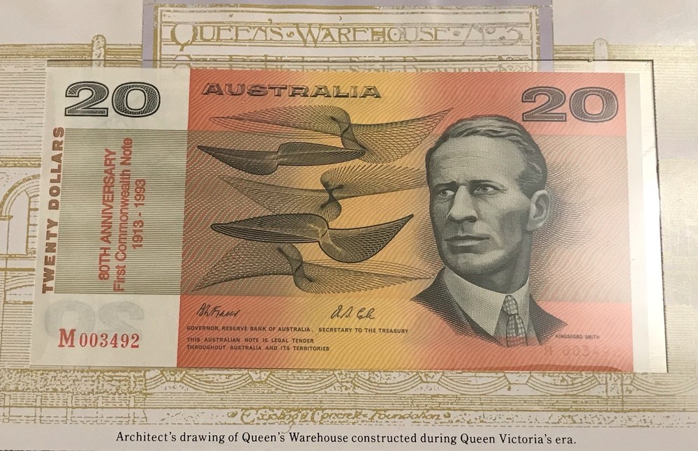 Australia 20 Dollars 1993 UNC Folder