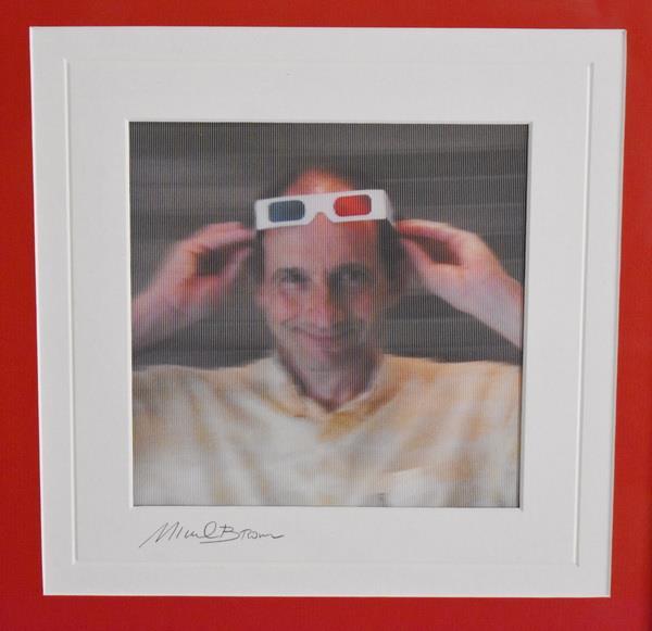 FAB MICHAEL BROWN SIGNED ORIGINAL 3-D ARTWORK WITH MULTIPLE CHANGING IMAGES