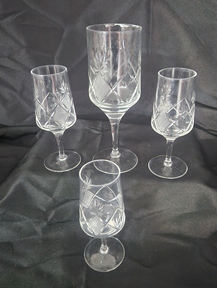 multiple glassware and crystal items