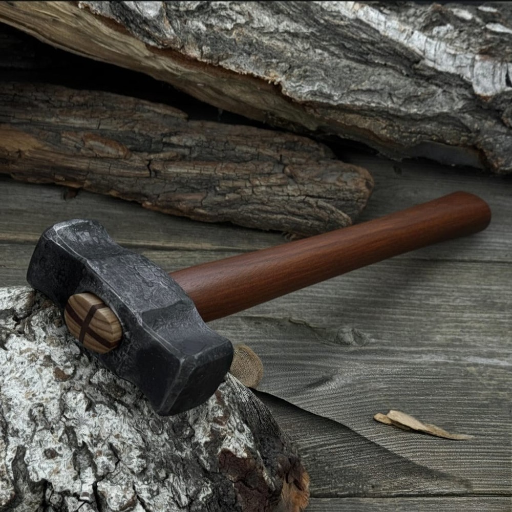 2.5 lbs Blacksmith Rounding Hammer, Double Face Hammer, Hand Forged
