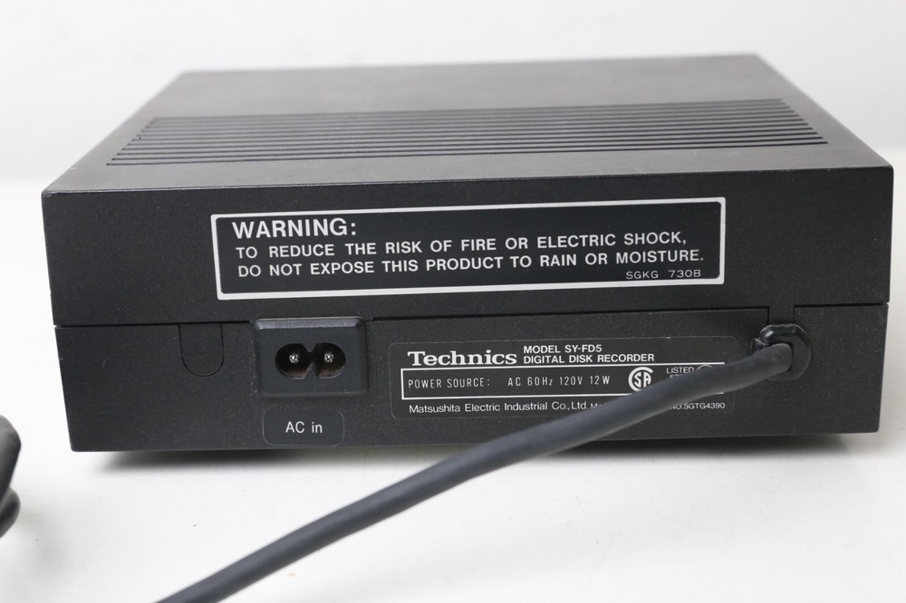 Technics Digital (Floppy) Disk Recorder SY-FD5 - Untested
