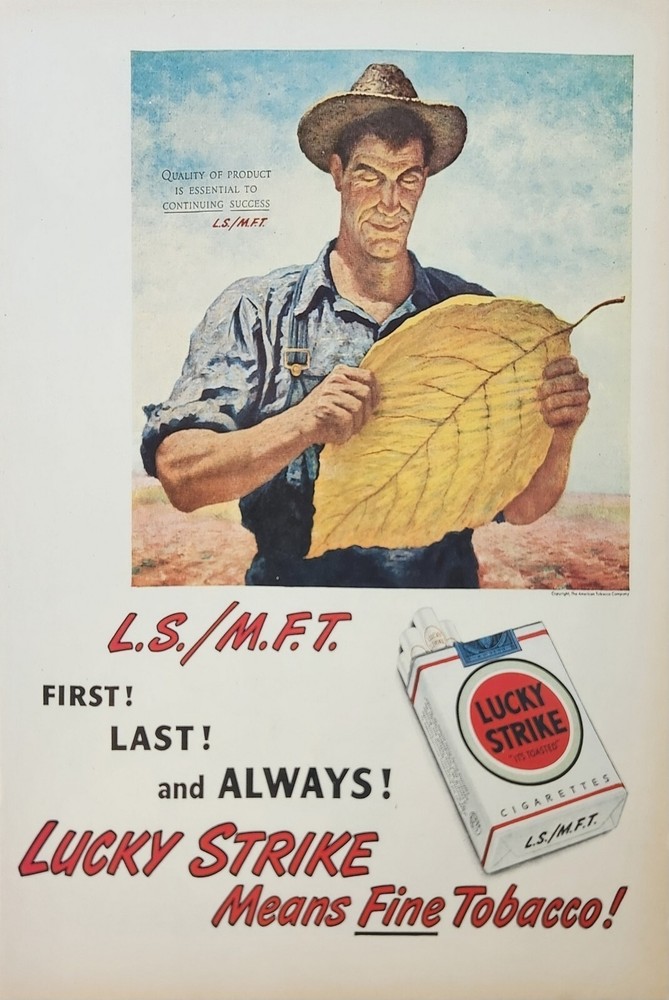 1947 Lucky Strike Cigarettes Vintage Ad continuing success