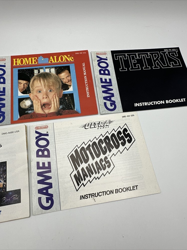 Gameboy Instruction Booklets Lot Of 5 Bundle