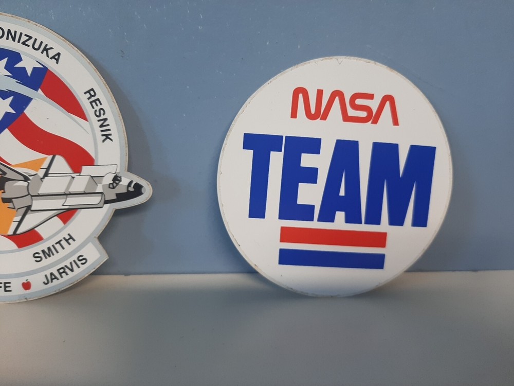 NASA Challenger Space Shuttle Decal Qnd NASA Team Decal