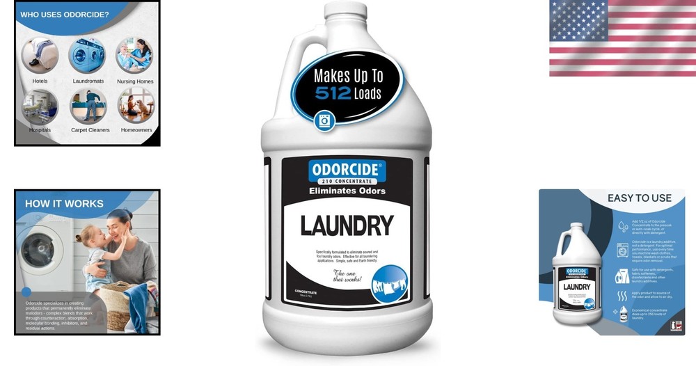 Powerful Laundry Odor Eliminator 128 fl oz
