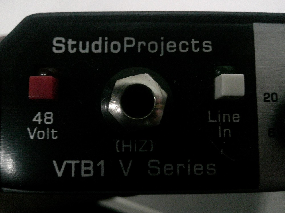 a Studio Projects VTB1 Variable Tube Microphone Pre-Amplifier
