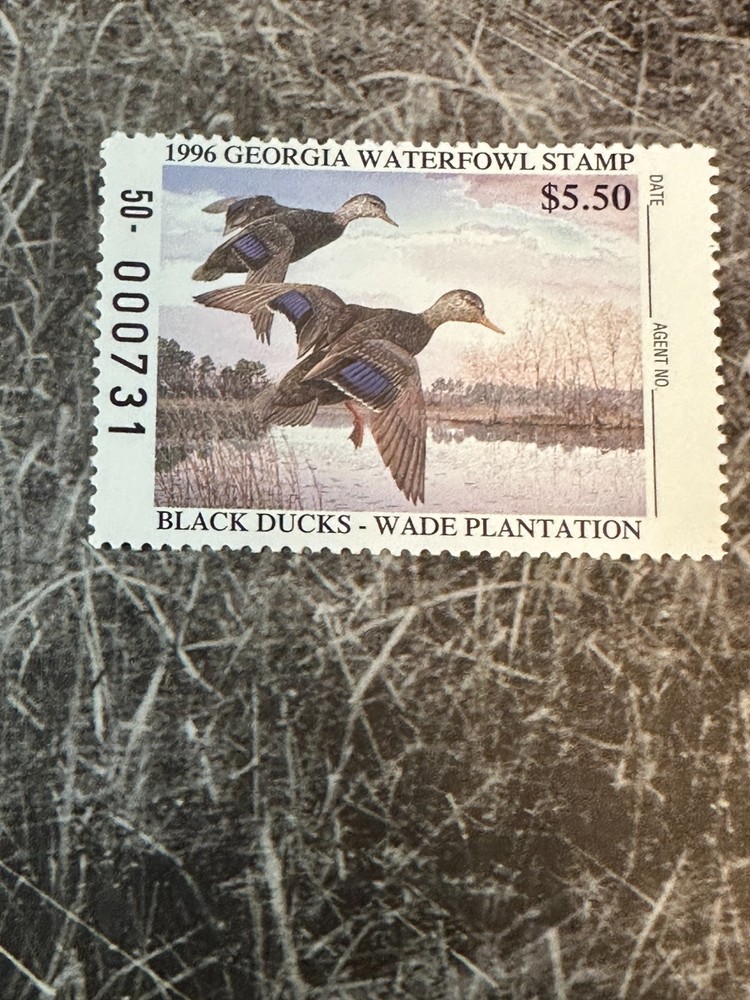 1996 Georgia State Duck Stamp,