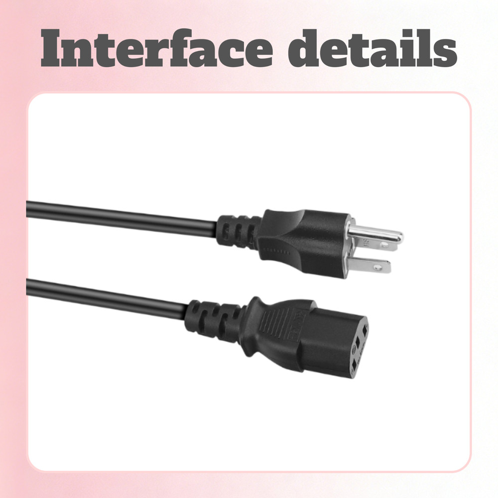 6ft UL AC Power Cable for ASUS VS248H-P 24" Backlit Widescreen Computer Display"