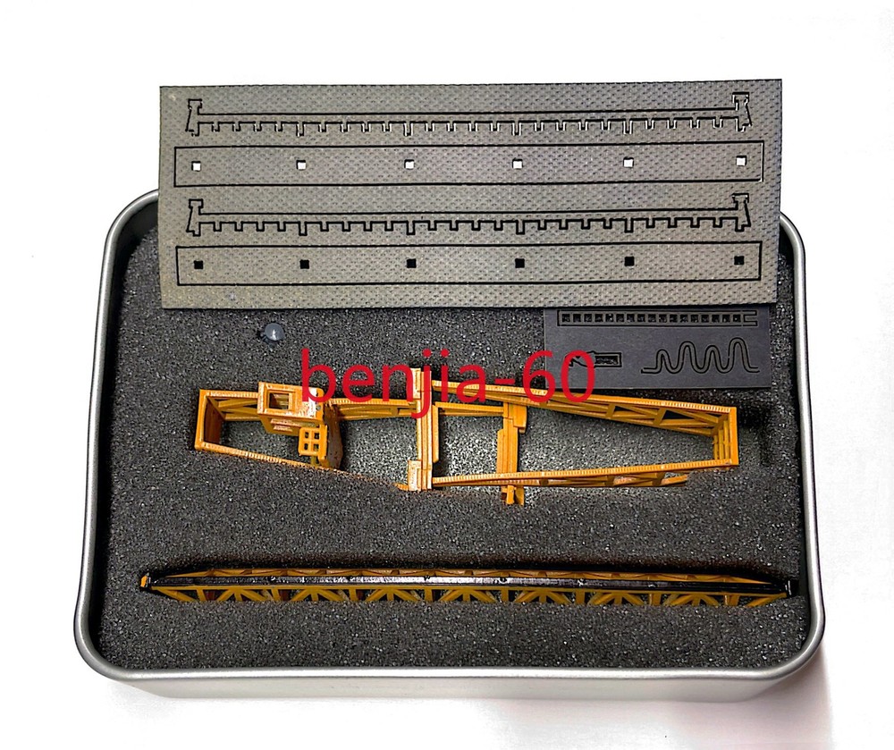 N Scale 1/160 Miniature Crane Train Architectural Scene Display Model Railway