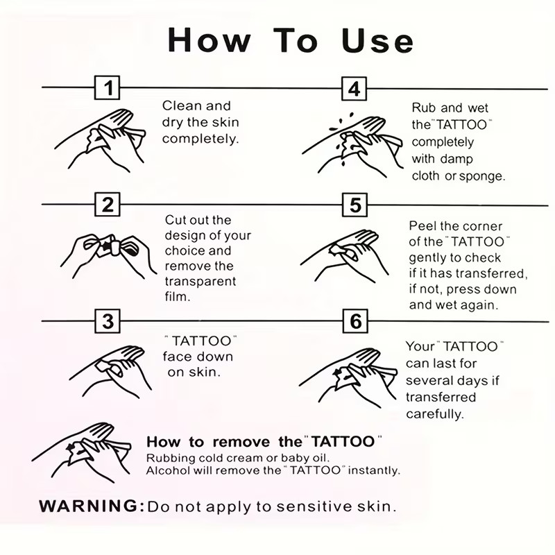 Durable Waterproof Temporary Tattoos, Featuring Cross Patterns, Tatoos Stickers